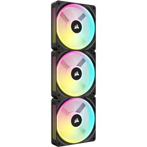 Corsair Ventole Corsair iCUE LINK QX120 RGB PWM 120mm - Pack da 3, Nero