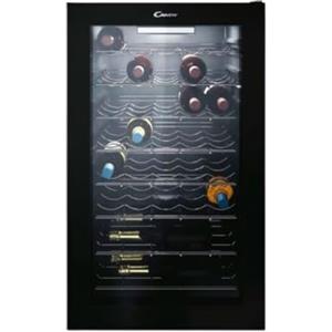 CANDY DiVino, CWC 150 EM/NF, Cantina Vino, 41 bottiglie, 39 dB, APP hOn, Tecnologia Vivino, Monozona, Nero, AxLxP 84,5x49x55 cm [Classe di efficienza energetica G]