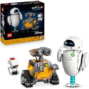 LEGO | Disney Pixar WALL-E e EVE - Kit di Modellismo per Adulti da Esposizione - Costruzione Fai da Te con i Personaggi di M-O e Hal - Decorazioni per la Casa - Regalo da Collezione per Fan - 43279