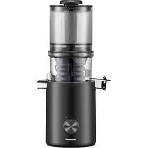 Panasonic MJ-L900KXE Estrattore di Succo a Bassa Velocità, Capacità 1,5L, Foro Ingresso da 120mm, 55 giri/min, Filtro Non Reticolato Lavabile in Lavastoviglie, Pulizia Facile, Funzione Sorbetto, Nero