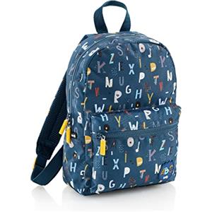 Miquelrius - Zaino scolastico per bambini, 7 litri, doppio scomparto, materiale riciclato, cerniera, imbottito, design leggero, ideale per asilo, elementare e materiale scolastico, ABC
