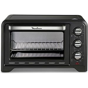 Moulinex OX444810 Optimo Forno Elettrico Ventilato 19 litri, Potenza 1380 W, Max 240°C, Forno per Pizza, Carne, Pesce, Dolci, con 6 Modalità di Cottura, Timer, 2 Accessori