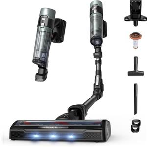 Rowenta X-Force Flex 10.80 Essential, Aspirapolvere Senza Fili, RH7A35 | Scopa Elettrica con Potenza 120 AW, Autonomia Fino a 60 Min, Spazzola Multifunzione con Luci LED, Senza Filo, Verde Salvia