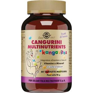 Solgar CANGURINI MULTINUTRIENTS FRUTTI DI BOSCO, 60 tavolette masticabili -