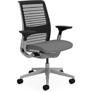 Steelcase Sedia da ufficio ergonomica: Think, braccioli 4D, Eule | Facile da montare, ruote universali, materiali premium, fino a 160 kg e 190 cm, comfort della seduta.