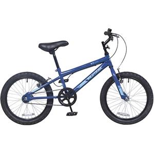 WildTrak - Bicicletta da 18 pollici per bambini dai 6 agli 8 anni con freni regolabili - Blu elettrico