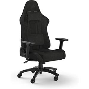 Corsair TC100 Relaxed-Rivestimento in Tessuto Gaming Chair, Nero