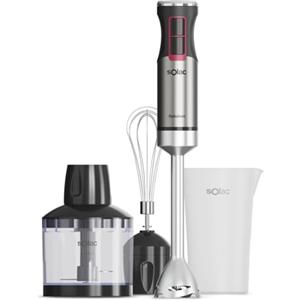 Solac Solution - Frullatore immersione 1500W, Turbo, 4 lame inox, 700ml