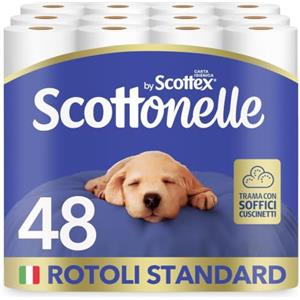 Scottonelle Carta Igienica, Morbida e Resistente, 48 Rotoli
