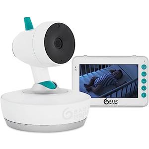 Babymoov Yoo Moov Baby Monitor Video Motorizzato 360°, Tutto in Uno, Bianco