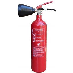 Mobiak Estintore a CO2 da 2 Kg con staffa di montaggio CE standard