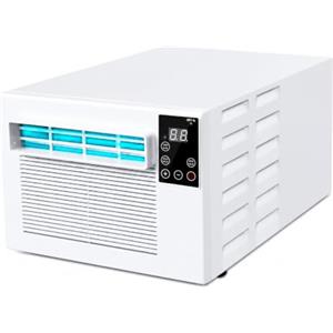 Generic Condizionatore d'aria portatile 280 W Mini condizionatore d'aria split dispositivo di raffreddamento Unità CA compatta Timer intelligente Sistema di raffreddamento montato su finestra per alloggi in