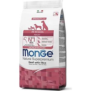 Monge - Natural Superpremium - all Breeds Adult Monoprotein Manzo con Riso - Offerta 2 Sacchi da 12 kg