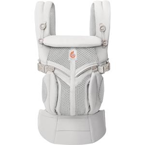 Ergobaby Omni 360 Cool Air Mesh Marsupio Neonati Ergonomico 0 36 Mesi, 4-in-1 Zaino Porta Bebe Traspirante, Pearl Grey