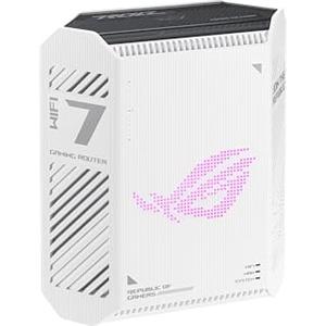 ASUS ROG STRIX GS-BE7200, Router Gaming Dual-band WiFi 7 (802.11be), Bianco | 4096-QAM, Doppie Porte, Antenne fino a 5GHz, Smart Home Master, AiProtection