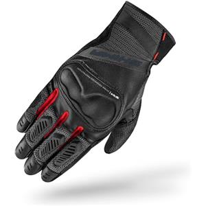 SHIMA HERO GLV Guanti Moto Estivi Uomo Pelle Lungo Ventilato Perforato Omologati Guanto per Motocicletta Touchscreen Ventilata Scooter Protettore Rinforzato Abbigliamento Racing (Uomini, Rosso, 4XL)