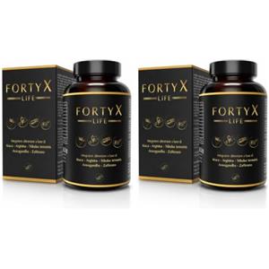 PRINCIPIO FORTYX Integratore Energia e Vitalità Uomo - Maca, Tribulus, Arginina, Citrullina, Ginseng, Ashwagandha, Zafferano, CoQ10, Zinco - 60 Capsule (Confezione da 2)