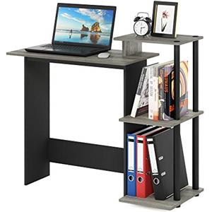 Furinno Efficient Home Laptop Notebook Scrivania per computer, Rovere francese/Nero