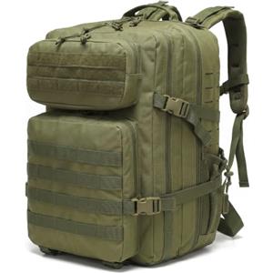 SHANNA Zaino Tattico Militare 45 Litri, Impermeabile Grand Zaini da Hiking, Zaino Assault 3 Giorni da Combattimento Molle per Escursionismo All'aperto Viaggio Campeggio Caccia alla Pesca Trekking