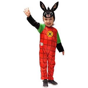 Ciao- Bing 11280.2-3 Costume da Coniglio Unisex per Bambini, 2-3 Anni, Rosso/Nero, Multicolore