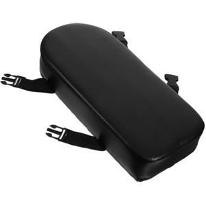 Operitacx Seggiolino Bici Posteriore Cuscino Morbido per Mountain Bike e Elettriche | Pelle Sintetica, Spugna e Plastica, Nero, per Uscite di Gruppo e Gite in Famiglia