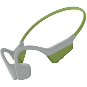 Caijin Cuffie Conduzione Ossea, Autonomia 14 Ore, Auricolari Sportivi Bluetooth Open-ear, IPX5 Impermeabili, Bluetooth 5.3, Qualità Audio HD, Open-ear Cuffie (Verde)