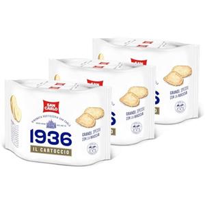 Generico 3X San Carlo 1936 Il Cartoccio Patatine Grandi, Spesse e con la Buccia Maxi Busta 170g Rinomata Rosticceria - Senza Glutine