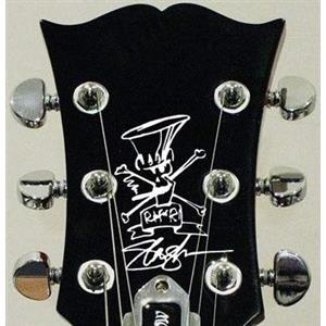 GuitarCustom Adesivo a forma di serpente GNR per testa chitarra elettrica, acustica o basso (bianco)
