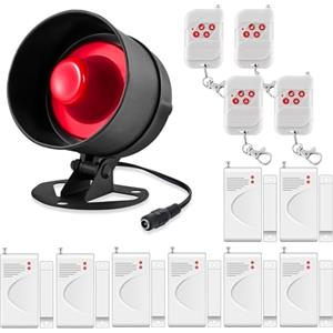 TOWODE Kit di Allarme Antifurto Wireless per Porta 120dB, Allarme Casa con Sensore di Contatto per Porta e Controllo Remoto, Sistema di Sicurezza per Casa, Appartamento, Capannone, Garage