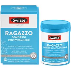 Swisse Multivitaminico Ragazzo, Integratore Alimentare Multi-nutriente per Integrare la Nutrizione dei Ragazzi, 60 Compresse