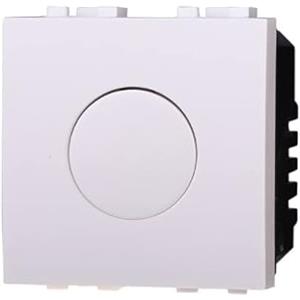 ETTROIT MODULI PRESE INTERRUTTORI SHUCKO PULSANTI TV DIMMER COMPATIBILE SERIE LIVING BIANCHI - ETTROIT (INT. TEMPORIZZATO)