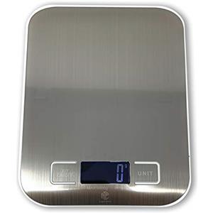 Msc Bilancia da Cucina Digitale, (5KG/0.1g) Alta Precisione Cibo, Gioielli, Bilance, Display LCD, Multifunzione Bilance, Tara Caratteristica, Acciaio Inox