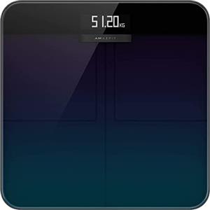 Amazfit Smart Scale, Bilancia Pesa Persona Digitale Bilancia Pesapersone Impedenziometrica con 16 Indici di Misurazione Massa Grassa, Massa Magra e Metabolismo Basale, App per IOS e Andriod