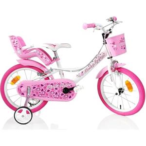 SCH Bici Pink Love, Bicicletta Bambino, Bianca, 16"