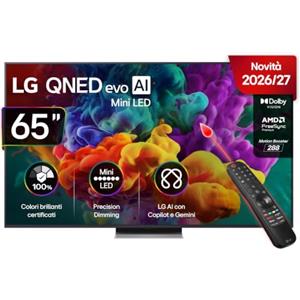 LG QNED evo AI MiniLED 65 Pollici, Serie QNED86B 2026 Smart TV 4K - 65QNED86B6B