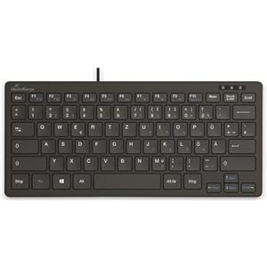 MediaRange MROS112 Tastiera Qwertz nera con cavo
