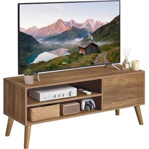 VASAGLE Mobile TV, con Anta e Scomparti Aperti, 120 x 40 x 49 cm