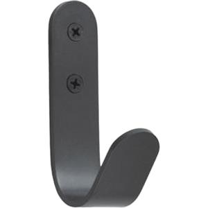 EVI Herrajes | Appendiabiti a forma di gancio da parete in acciaio inox, laccato grigio antracite | Da avvitare | Per appendere vestiti, asciugamani o accessori | Mod. 173CTGR