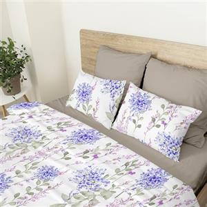 Ruggeri Lenzuola Completo Letto Matrimoniale Cotone, Made in Italy, Bouquet