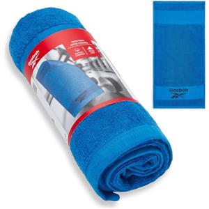 Reebok Capri Asciugamano da Palestra in Cotone - Blue Gym Towel Quick Dry, leggero e assorbente | Ideale per allenamento, home gym, fitness, sport e viaggi - 40 x 80 cm | telo palestra