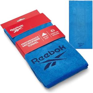 Reebok Dublin asciugamano in microfibra - telo palestra ad asciugatura rapida, leggero e altamente assorbente | Ideale per palestra, doccia, home gym, fitness e viaggio - 40 x 80 cm, Azzurro
