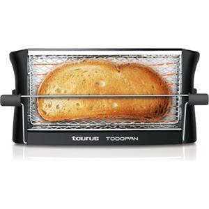 Taurus - Tostapane a griglia 700W, tutti i tipi pane, doppia zona tostatura