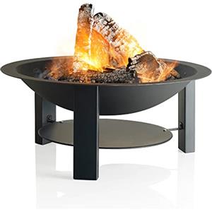 Barbecook Braciere da Giardino Modern 75, braciere in Ferro per Fuoco a Legna, caminetto da Esterno in Acciaio, 75x32cm
