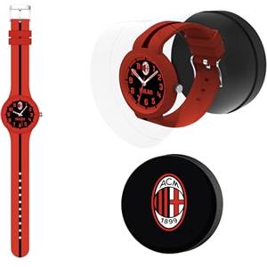 Seven Orologio da polso A.C. MILAN per ragazzi in silicone, Prodotto ufficiale, Calcio, Idea regalo bambini e adulti