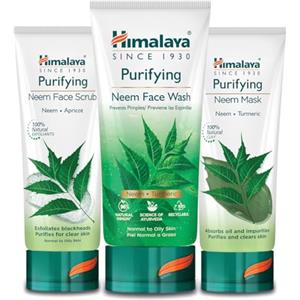 Himalaya Herbals Purifying Neem Face Wash with Face Scrub & Face Mask- (SET)