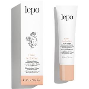 LEPO | GLOW PERFECTION, Siero Viso Primer 30 ml, Illuminante Liftante con Estratto di Fico d'India e Acido Ialuronico