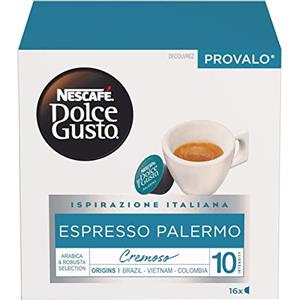 NESCAFÉ DOLCE GUSTO Espresso Palermo Caffè, 6 Confezioni da 16 Capsule (96 Capsule Compatibili Nescafé Dolce Gusto)