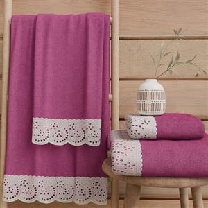PETTI Artigiani Italiani - Asciugamani Bagno in 100% Spugna di Cotone, Set Asciugamani 1+1, 2 Pezzi 1 Asciugamano Viso e 1 Asciugamano Mani, Fuxia