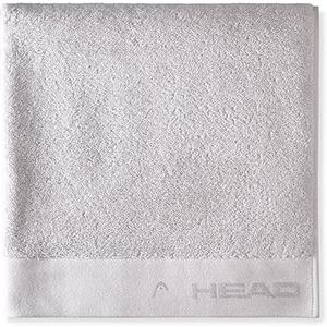 HEAD Dynamic - Asciugamano in Spugna Puro Cotone 100% Certificato, Ideale come Asciugamano Palestra, Telo Doccia e Bagno 70x140 Rapida Asciugatura, Asciugamani Bagno Morbidi Assorbenti, Antartic Grey