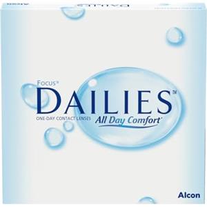 Dailies Focus Dailies All Day Comfort lenti a contatto | 90 pz | -03.25 dpt | Lenti a contatto giornaliere morbide per un comfort duraturo. CB 8,6 mm e DIA 13,8 mm